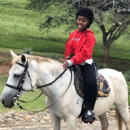 Refilwe Madumo on a horse
